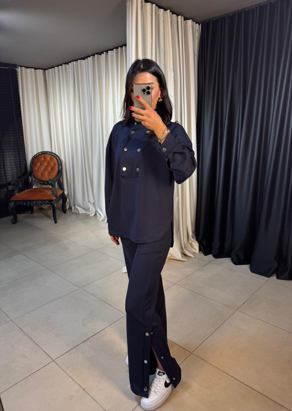 Oys Modal Takım Paçası ve Yakası Çıt Çıt Detaylı