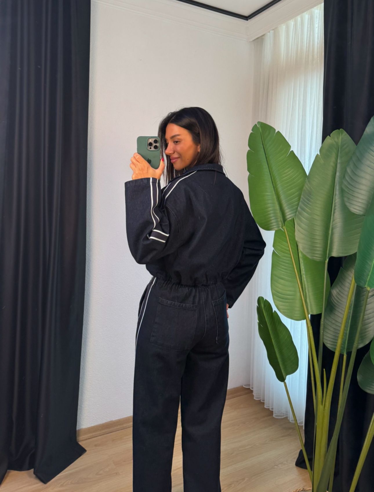 Şeritli Denim Tasarım Takım 