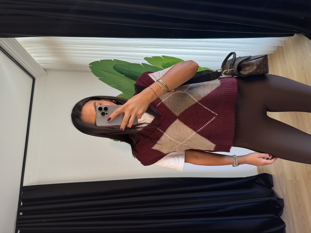 Baklava Desenli Süveter 