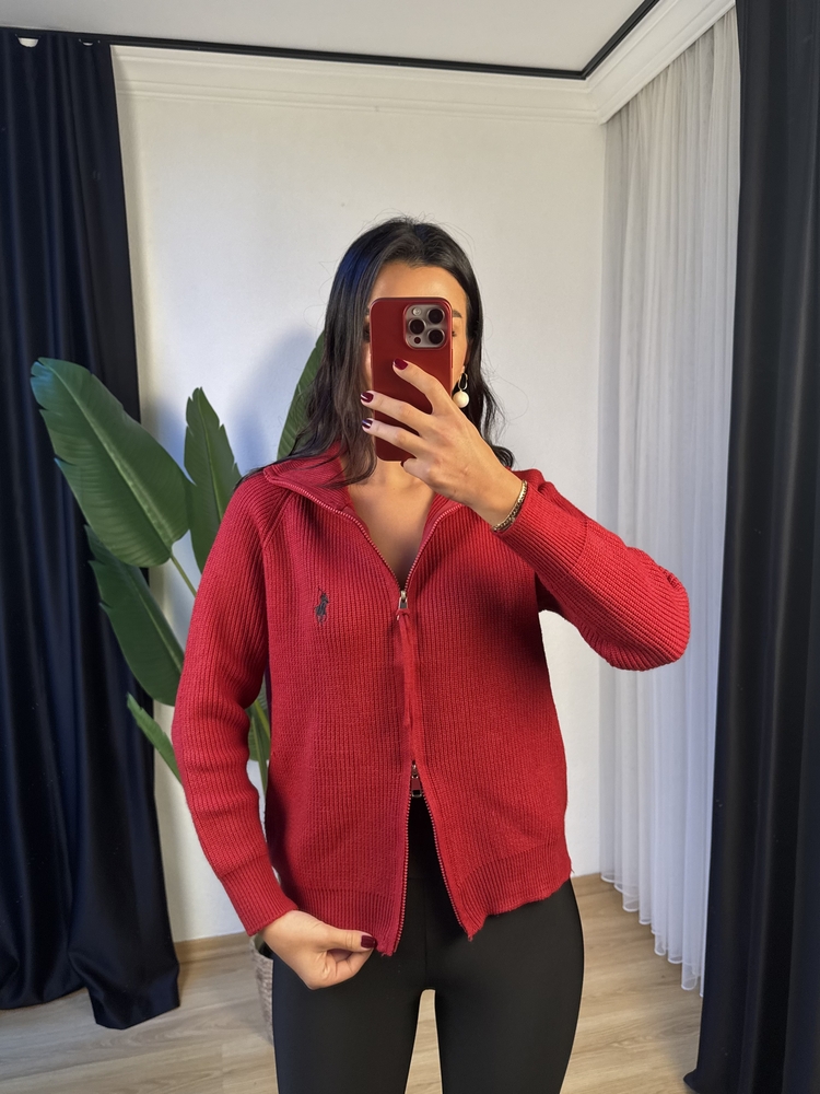 P*lo Çift Fermuarlı Triko