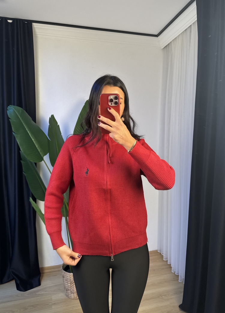 P*lo Çift Fermuarlı Triko