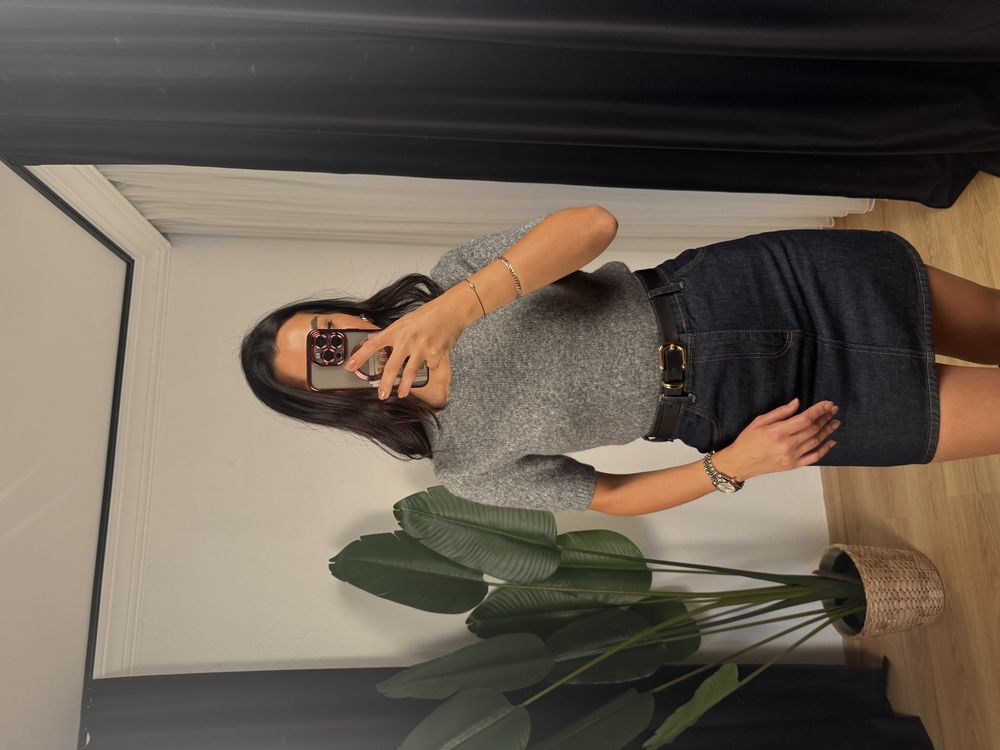 Bisiklet Yaka Kısa Kol Triko